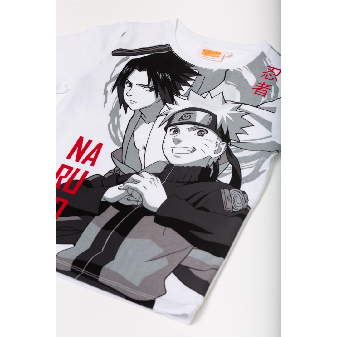 ORİJİNAL NARUTO SASUKE UZUMAKİ  ÇOCUK T​SHIRT- 54935-BEYAZ