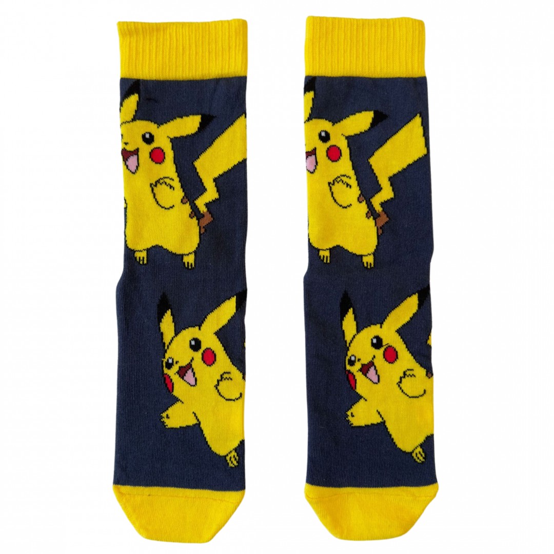 ORİJİNAL POKEMON PIKACHU UNISEX KADIN ERKEK 3 LÜ ÇORAP SETİ NW1060