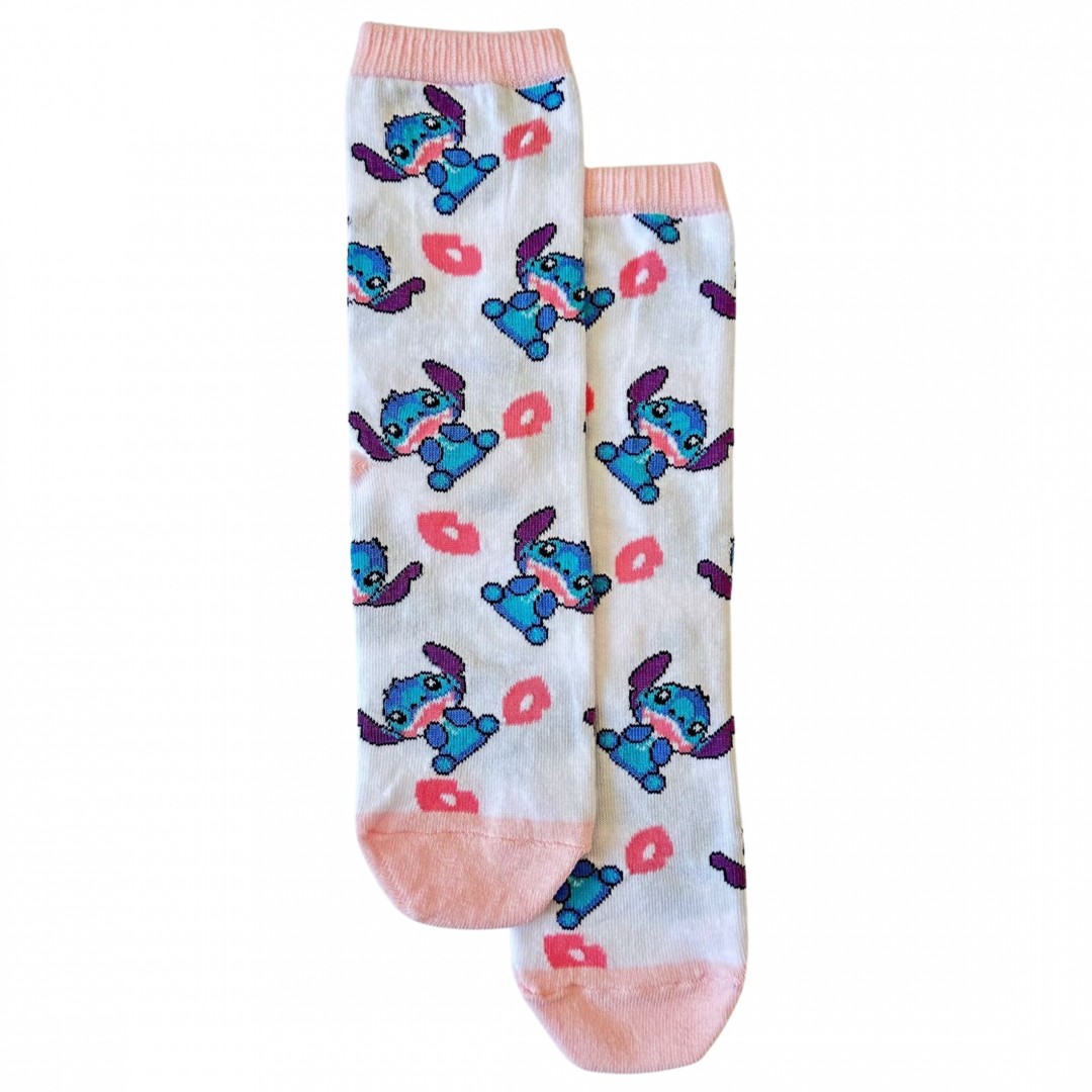 ORİJİNAL DISNEY STITCH  KADIN-KIZ ÇOCUK 3 LÜ ÇORAP SETİ NW1116