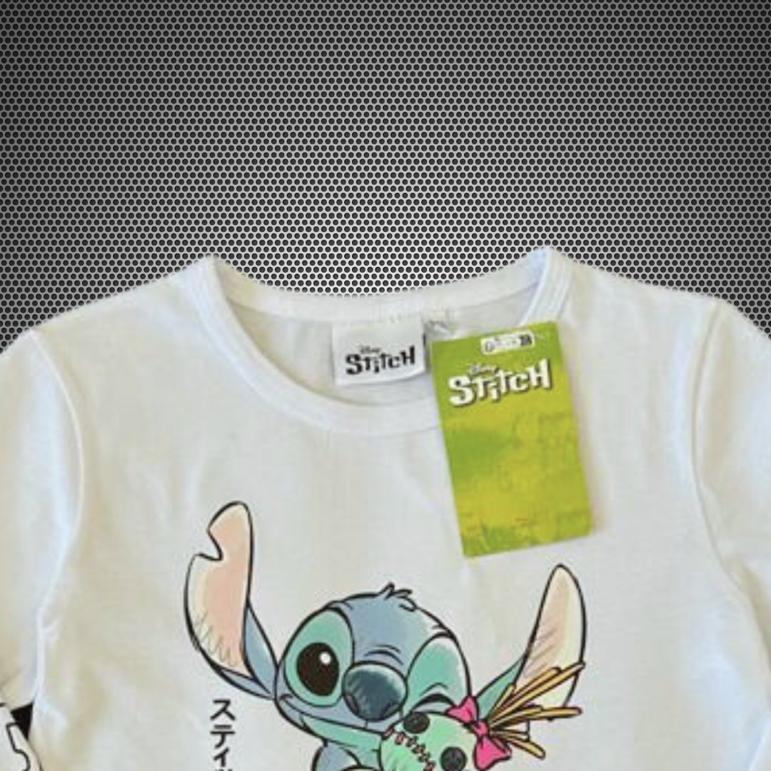 ORİJİNAL DISNEY STITCH KIZ ÇOCUK UZUN KOL TİŞÖRT 55217 BEYAZ