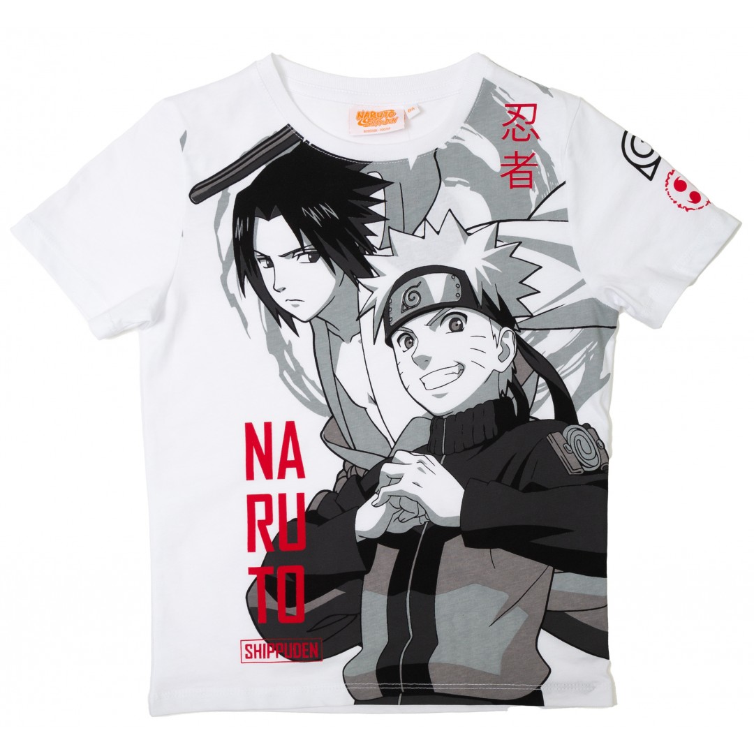 ORİJİNAL NARUTO SASUKE UZUMAKİ  ÇOCUK T​SHIRT- 54935-BEYAZ