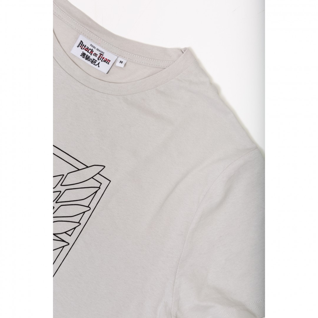 ORİJİNAL ATTACK ON TITAN JAPON DİZAYN ERKEK TSHIRT-1230478-GRİ