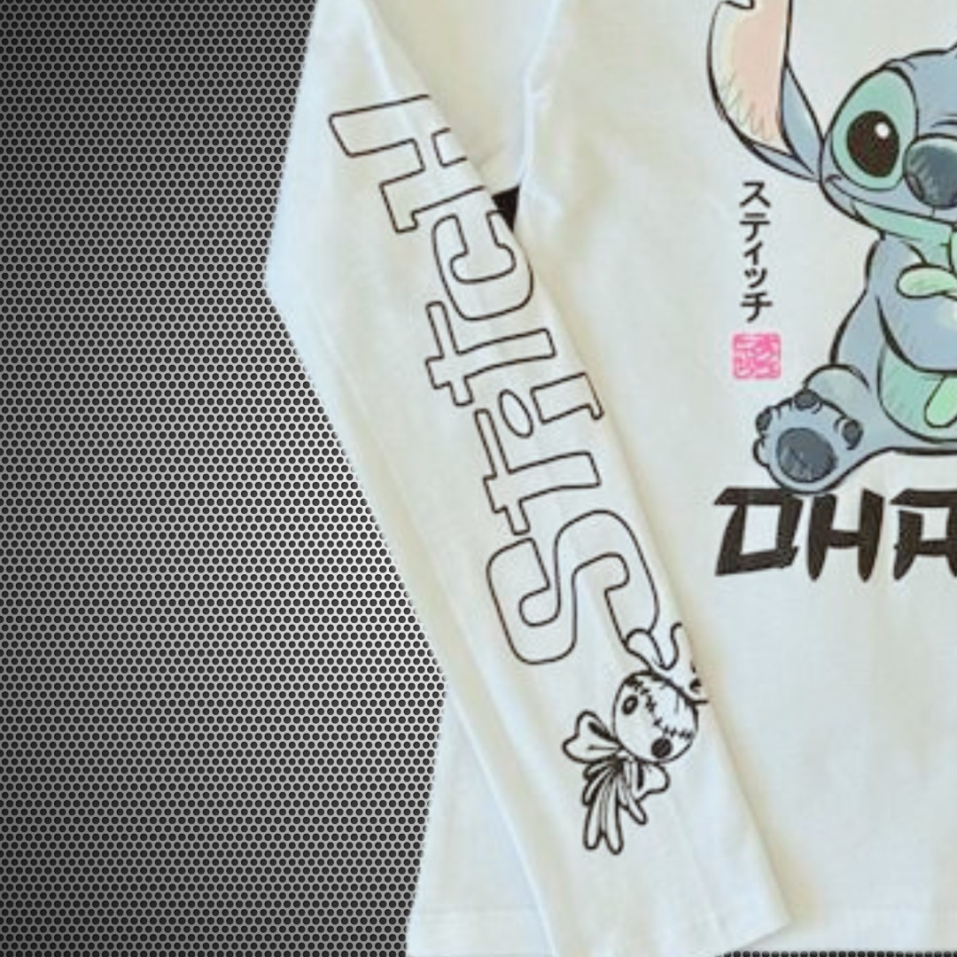 ORİJİNAL DISNEY STITCH KIZ ÇOCUK UZUN KOL TİŞÖRT 55217 BEYAZ