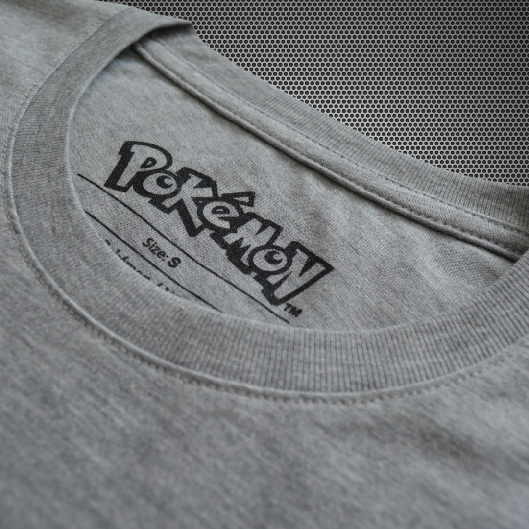 ORİJİNAL POKEMON ERKEK ALT ÜST TİŞÖRT ŞORT PİJAMA TAKIM GRİ-MAVİ 55218